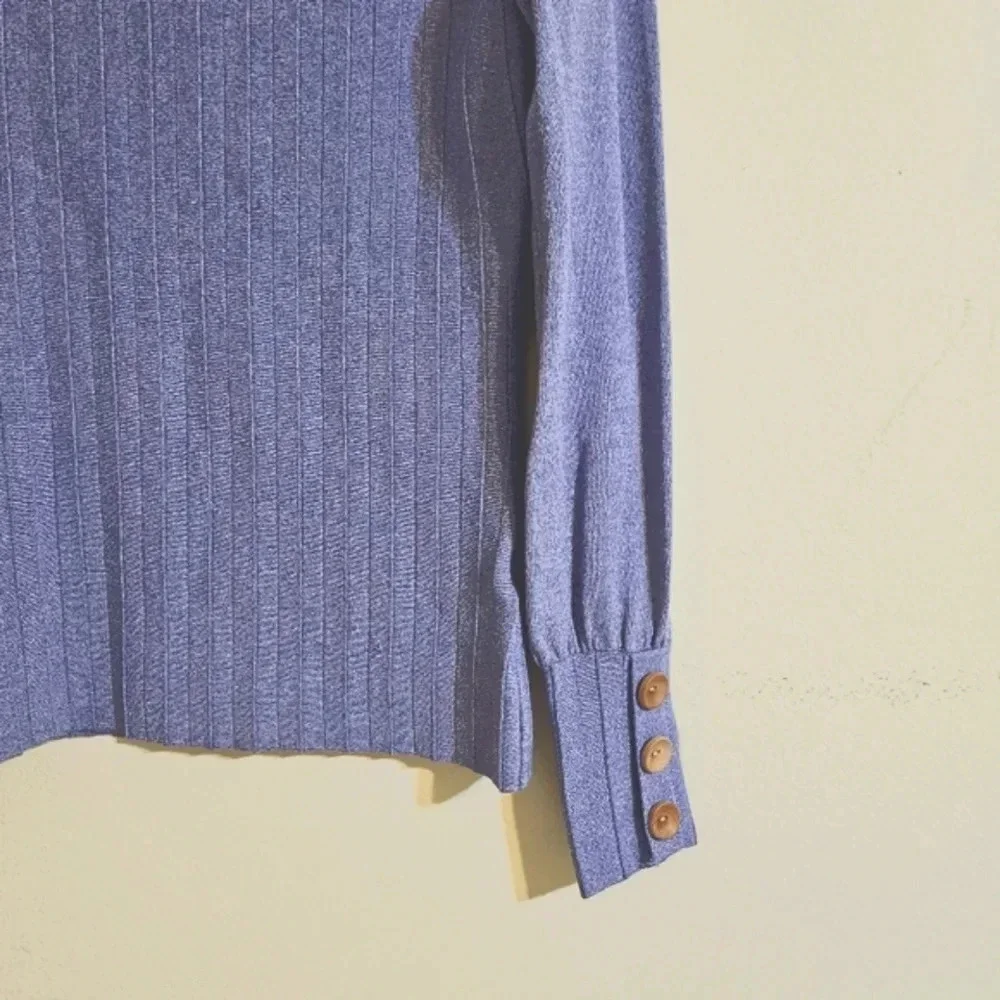 Beige Ribbed Sweater - Picture 6 of 6